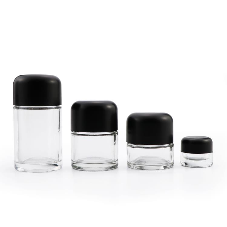 child resistant glass jar