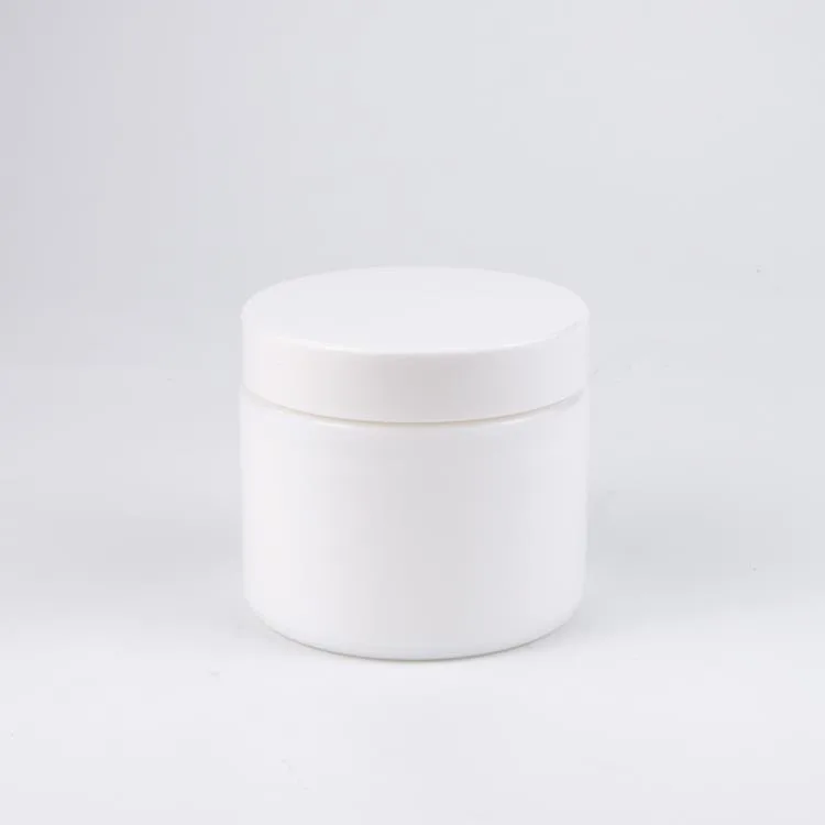 50ml white opal cosmetic jar