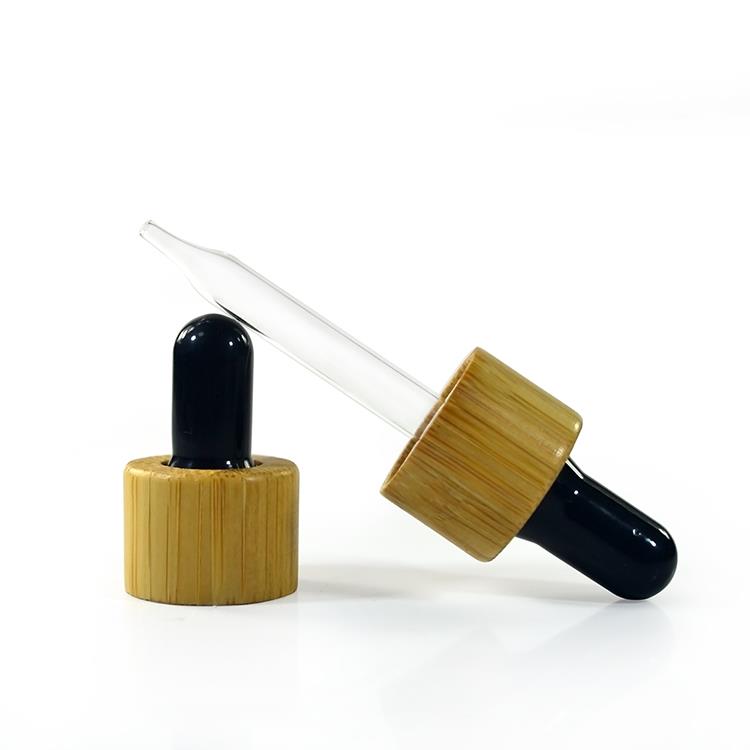 dropper bottle with bamboo cap dropper bottle with bamboo cap