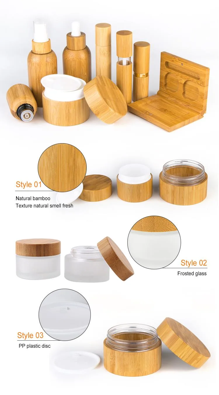 cosmetic bamboo jar cosmetic bamboo jar