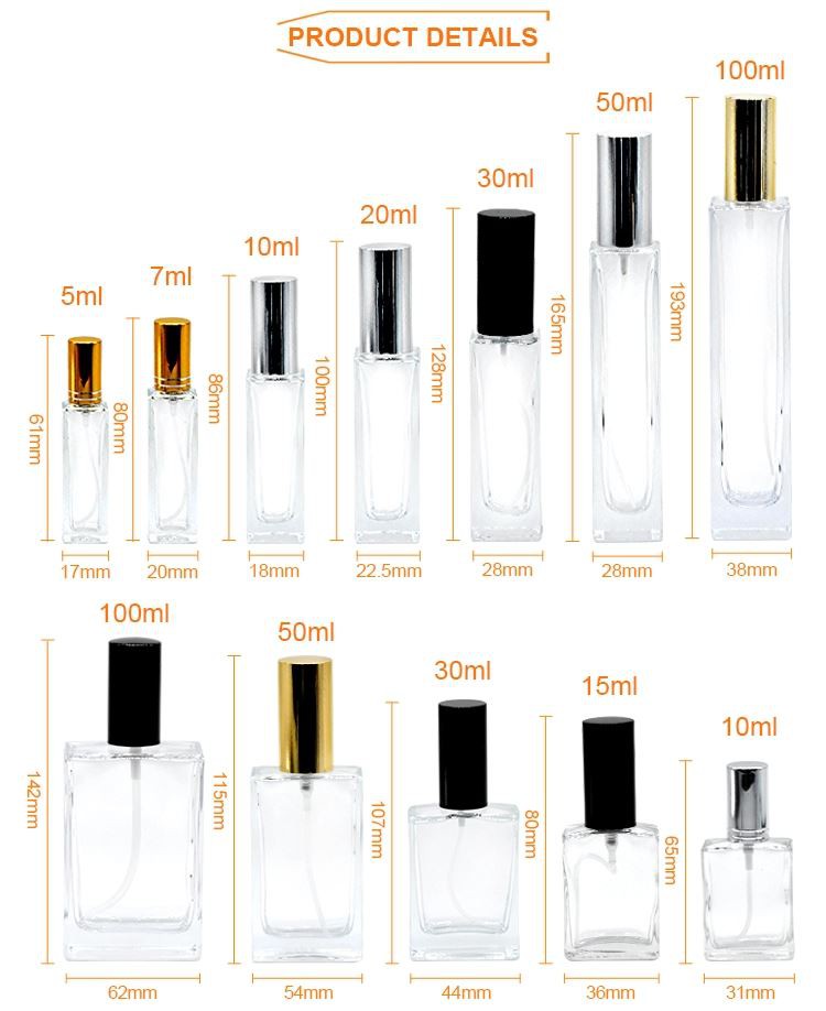 square glass perfume bottle square glass perfume bottle