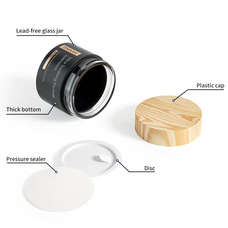 round bamboo cosmetic jars round bamboo cosmetic jars