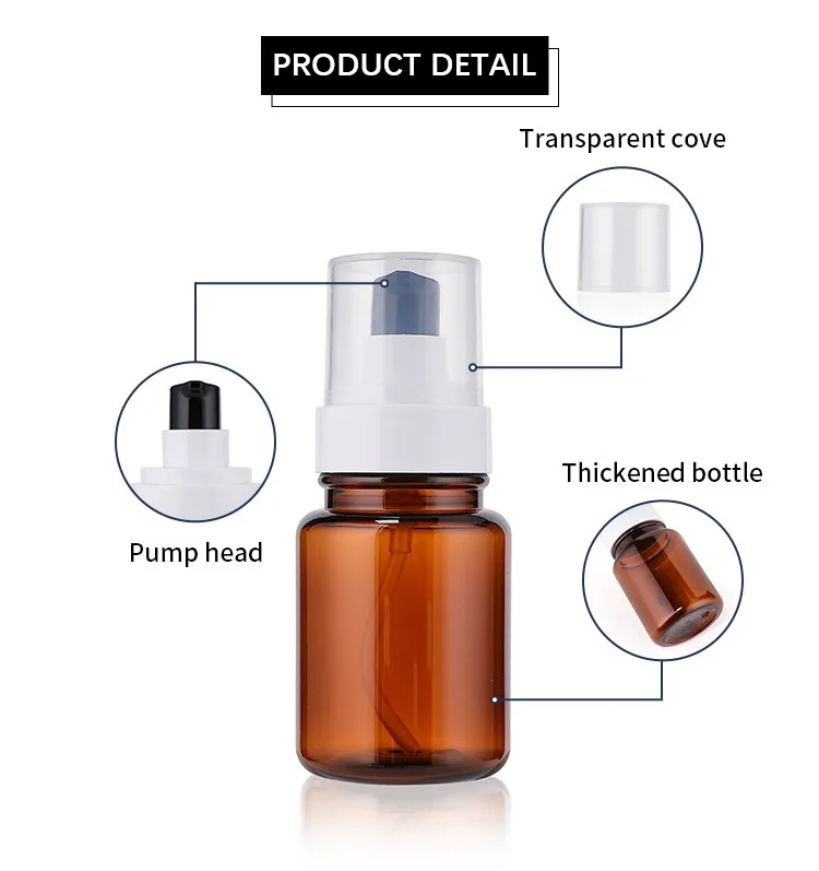 50ml plastic refillable foundation bottle 50ml plastic refillable foundation bottle