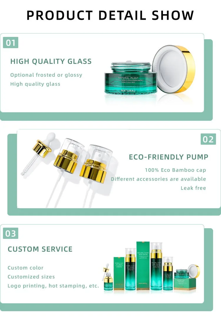 green gradient face cream jars green gradient face cream jars