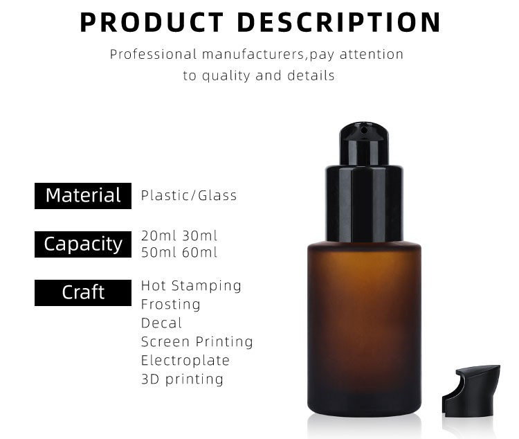glass foundation pump bottle glass foundation pump bottle