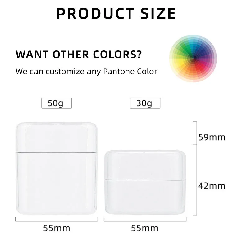 50g plastic cosmetic containers 50g plastic cosmetic containers