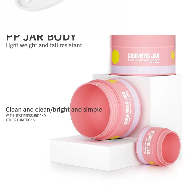 round pink cosmetic jars round pink cosmetic jars