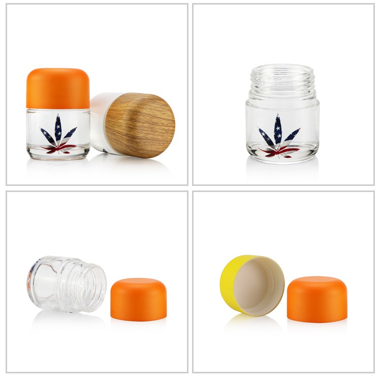 110g clear glass weed jar 110g clear glass weed jar