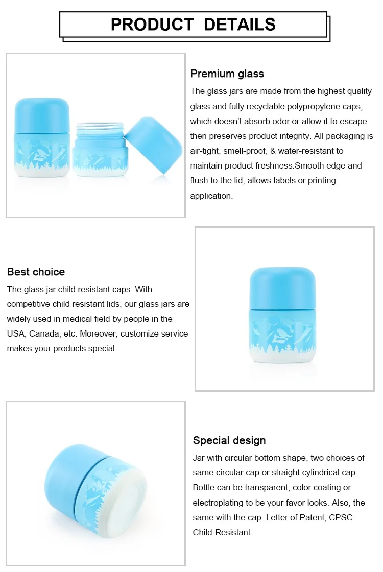 70g blue child proof containers 70g blue child proof containers