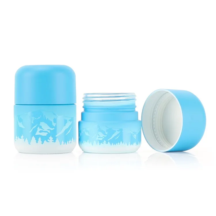 5g blue glass child proof container 5g blue glass child proof container