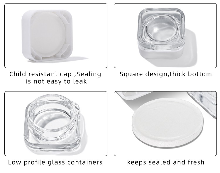 9g child proof glass small jar 9g child proof glass small jar