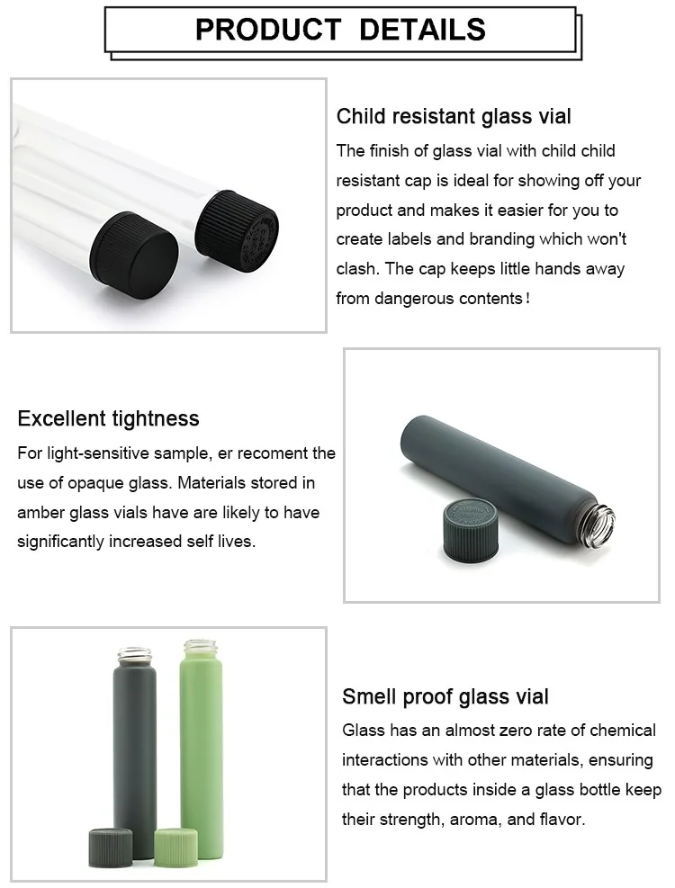30ml pre roll joint tube glass