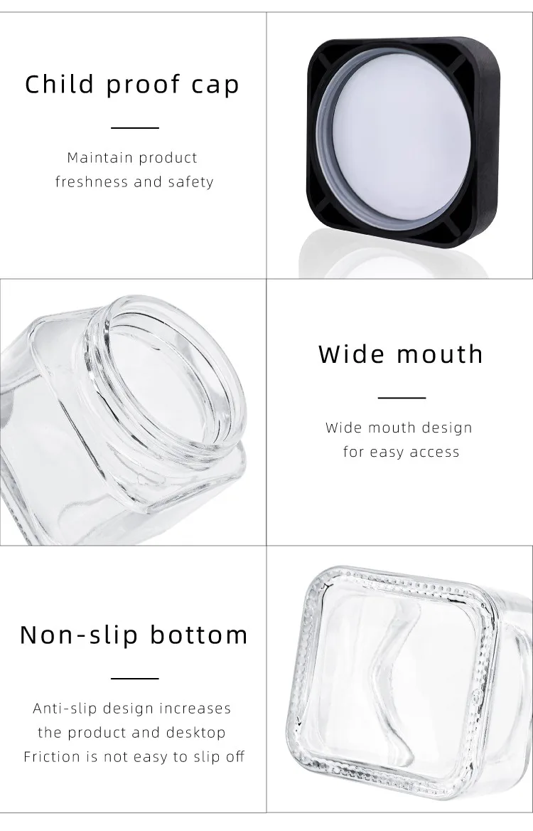 3oz glass child resistant safe jar 3oz glass child resistant safe jar