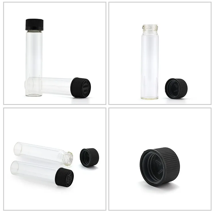 glass tube with child resistant cap