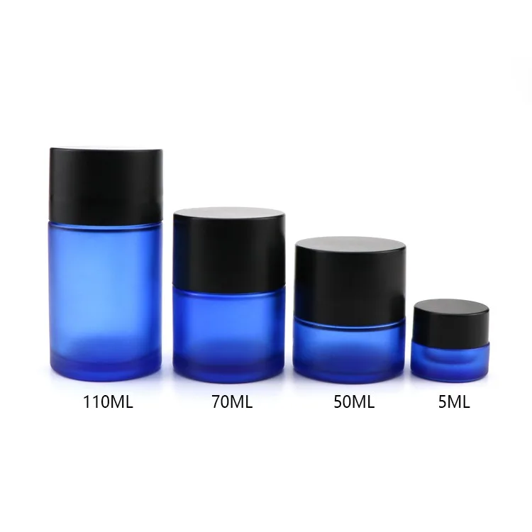 blue airtight childproof jar