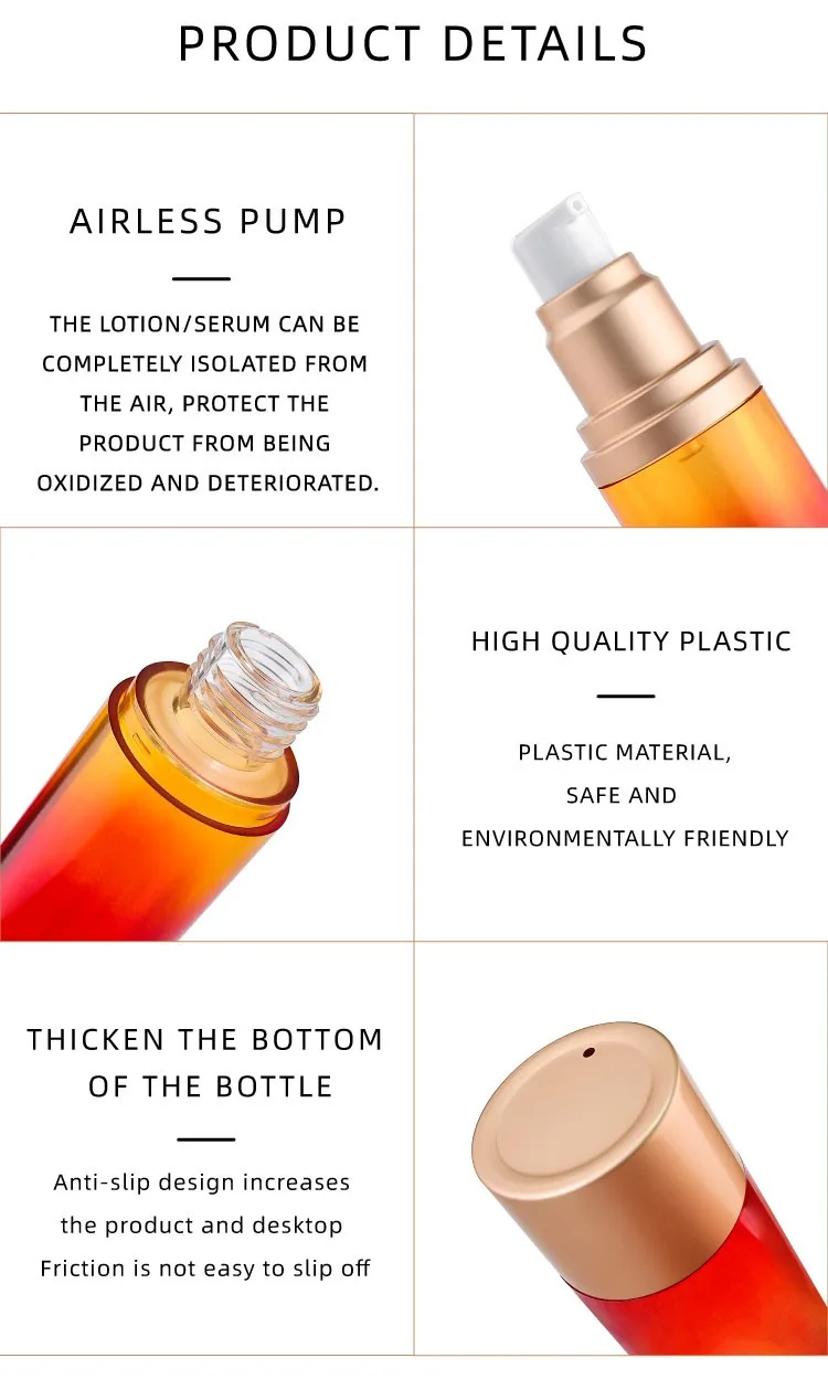 plastic airless lotion pump bottles plastic airless lotion pump bottles