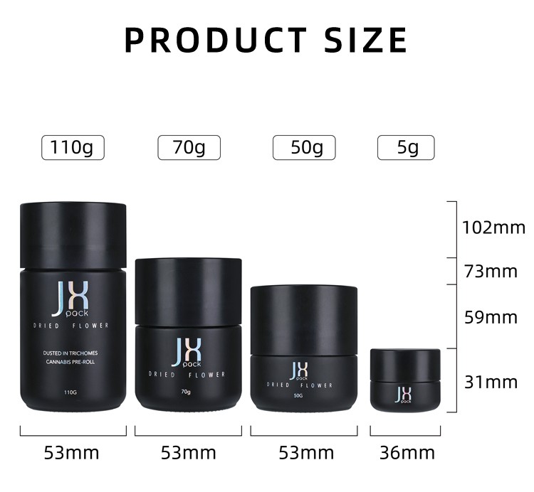 70g black child proof jar 70g black child proof jar