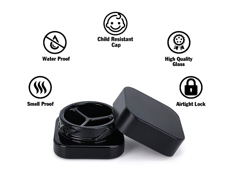 6g square concentrate jar 6g square concentrate jar