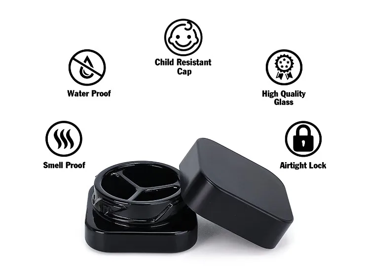 6g square concentrate jar 6g square concentrate jar