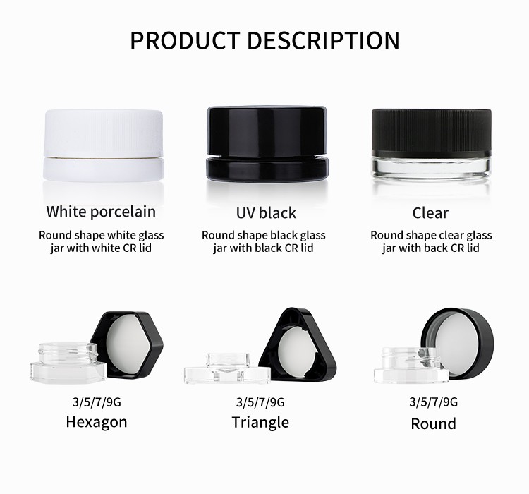glass clear concentrate jar glass clear concentrate jar