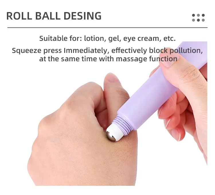 colored plastic tube with roller