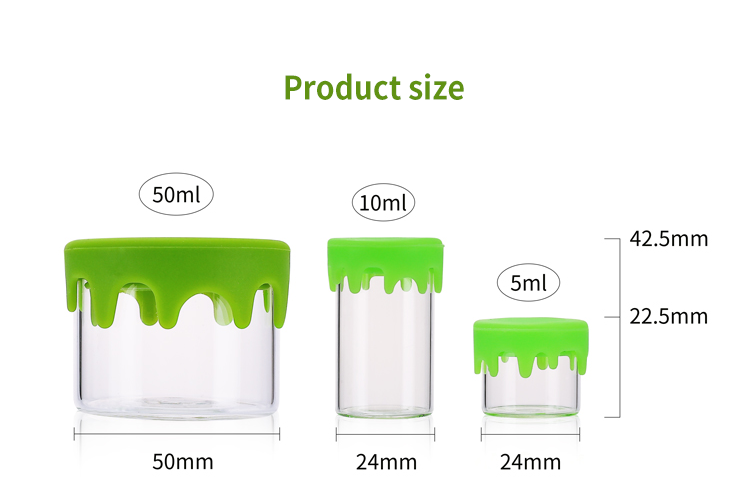 50ml glass concentrate jar 50ml glass concentrate jar
