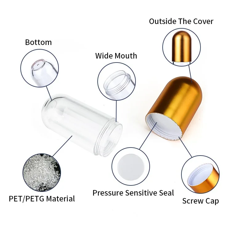 50g plastic cannabis capsule bottles 50g plastic cannabis capsule bottles