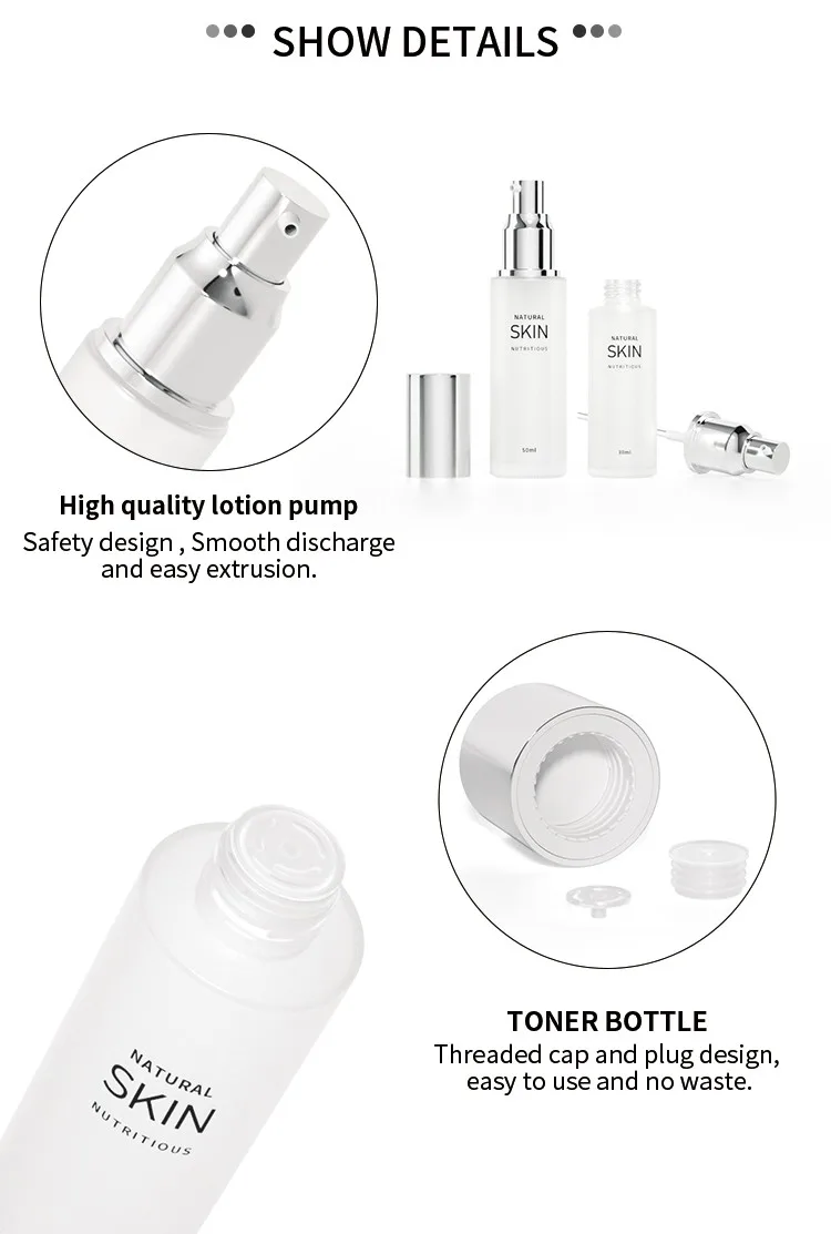 black gradient skincare bottle packaging