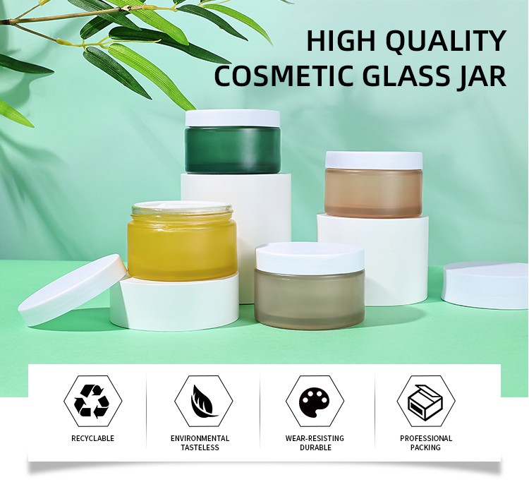 glass cosmetic jar