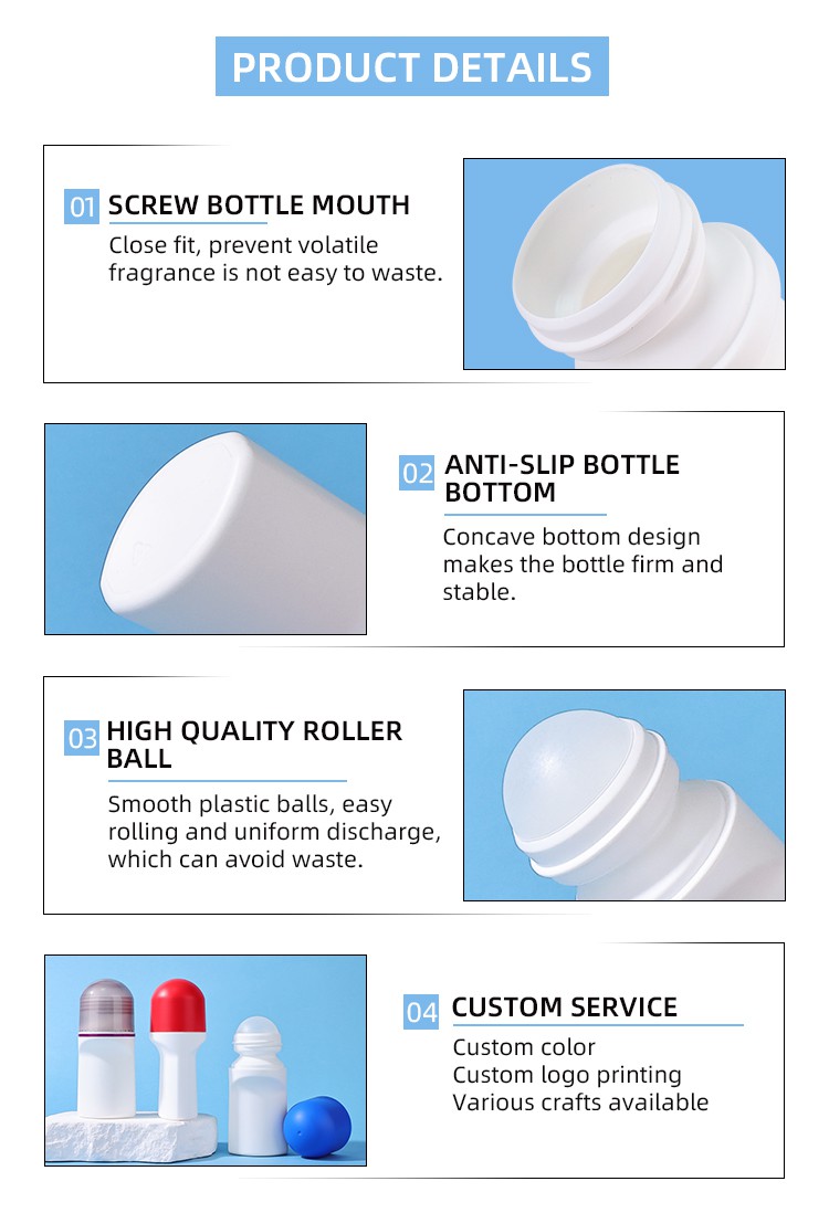 white plastic roll on bottle white plastic roll on bottle