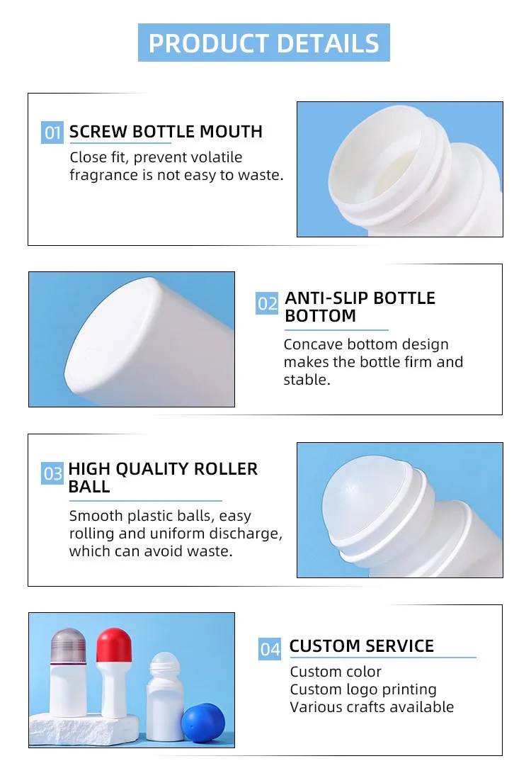 white plastic roll on bottle white plastic roll on bottle