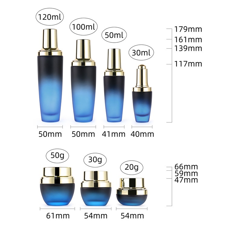 gradient cosmetic bottle packaging gradient cosmetic bottle packaging