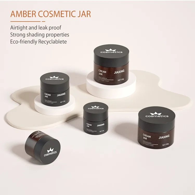 cosmetic glass jar