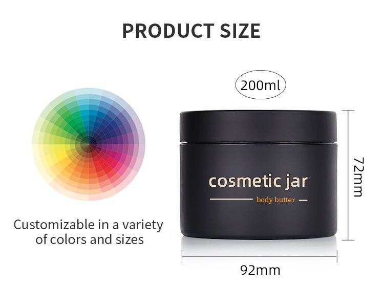 black plastic cosmetic jar black plastic cosmetic jar