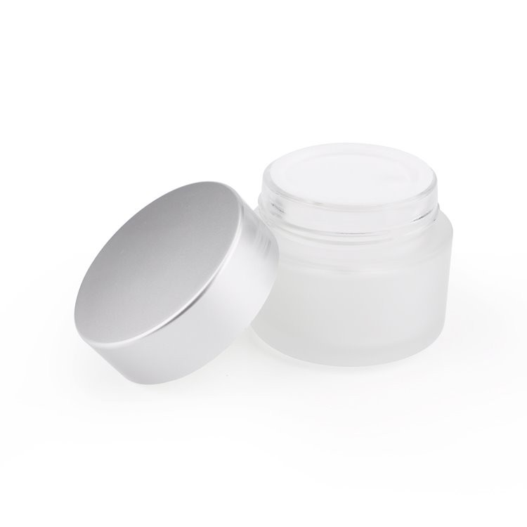 small glass cosmetic jar small glass cosmetic jar