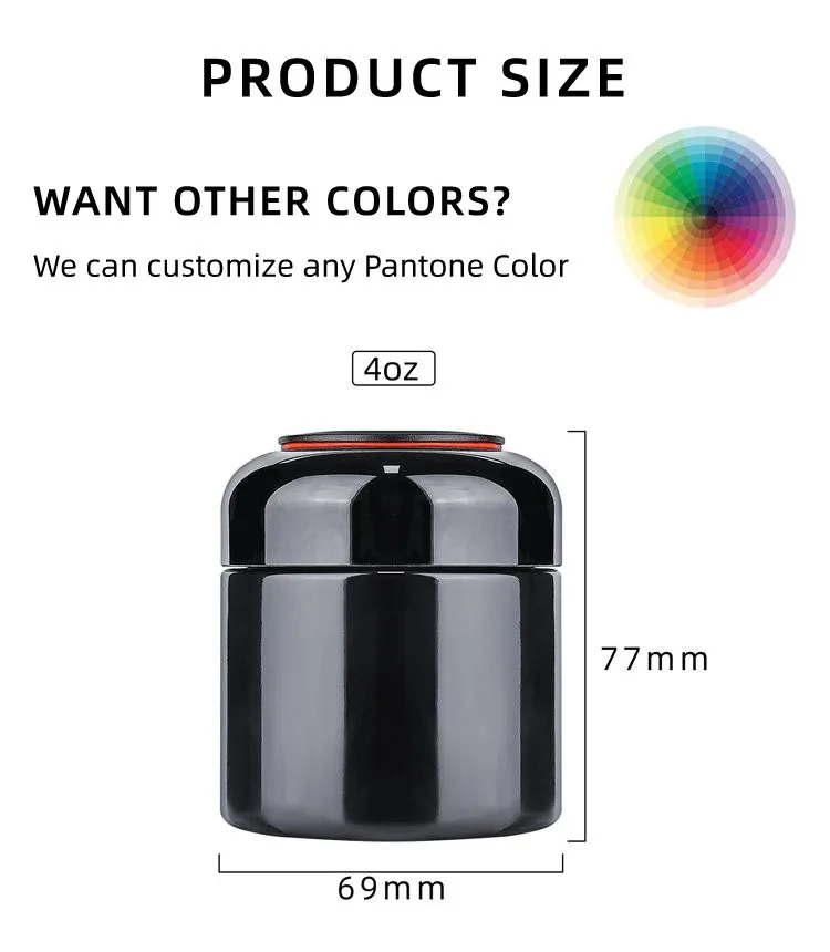 4oz glass black ultraviolet jar 4oz glass black ultraviolet jar