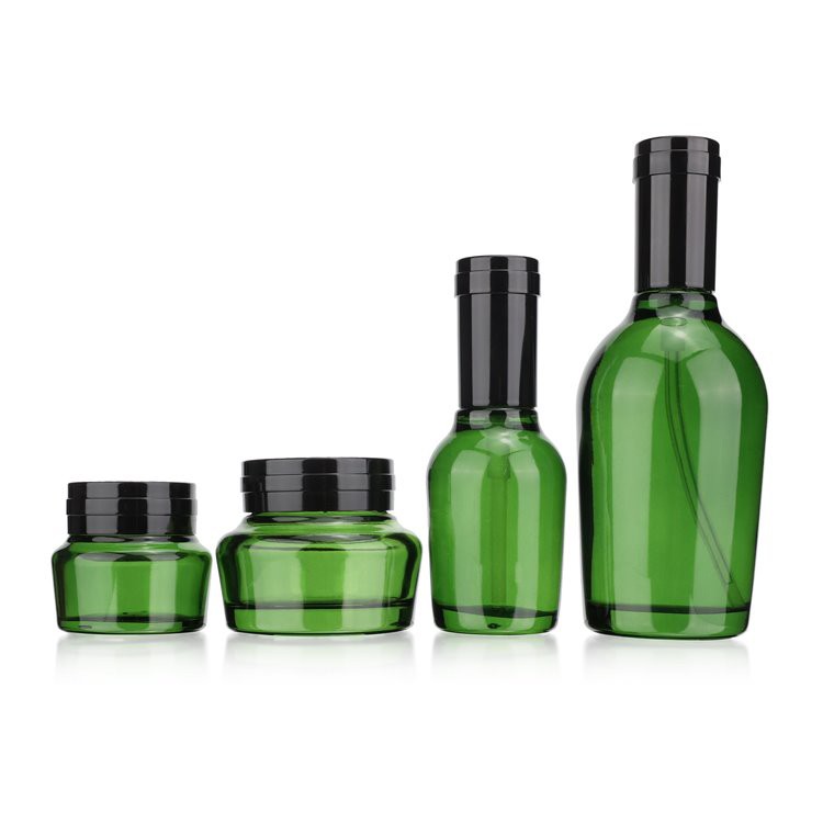 empty glass bottle with pump empty glass bottle with pump