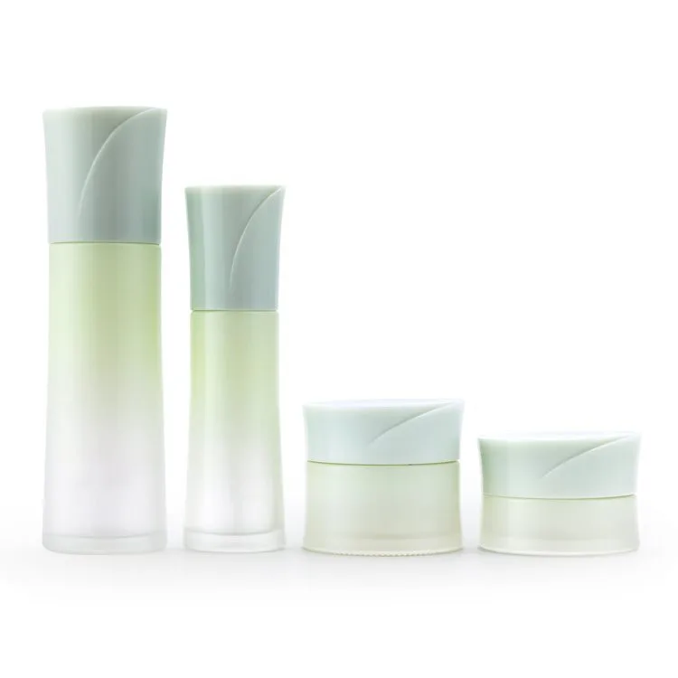 frosted glass cosmetic bottles