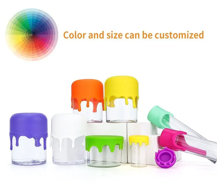 10ml clear concentrate glass jar 10ml clear concentrate glass jar