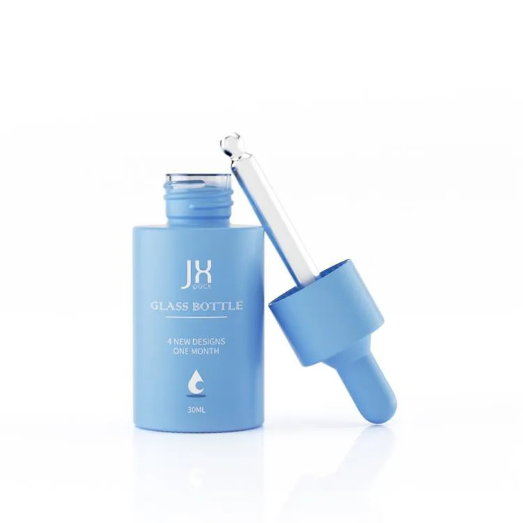 flat shoulder blue dropper glass bottles flat shoulder blue dropper glass bottles