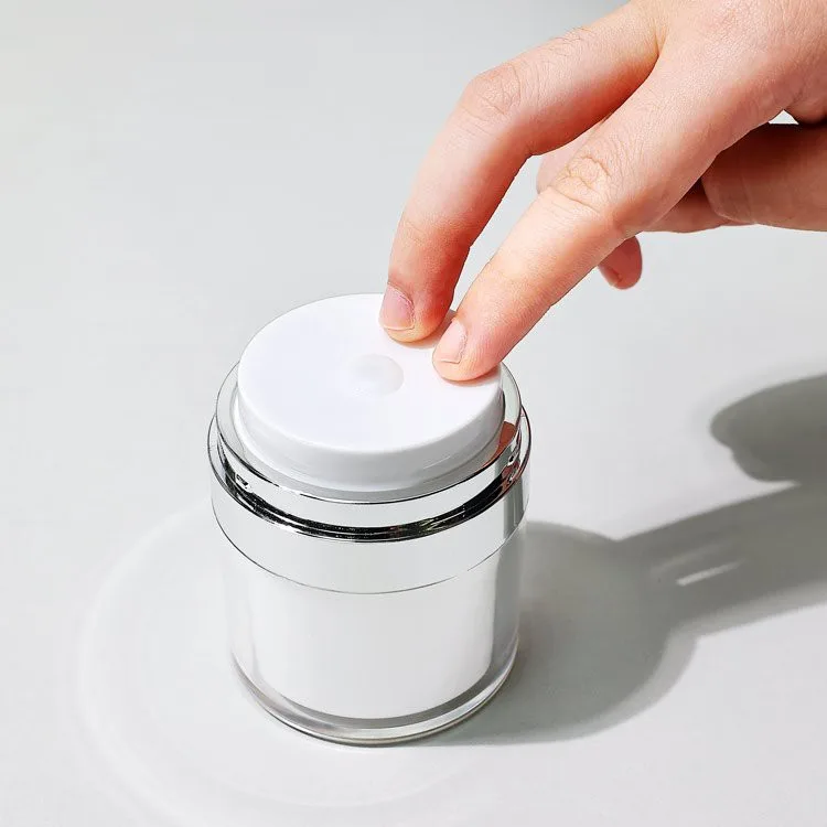 red airless cream jar red airless cream jar