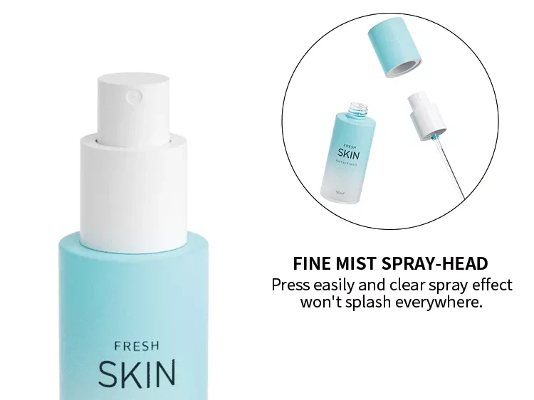 straight round cosmetic set bottle containers