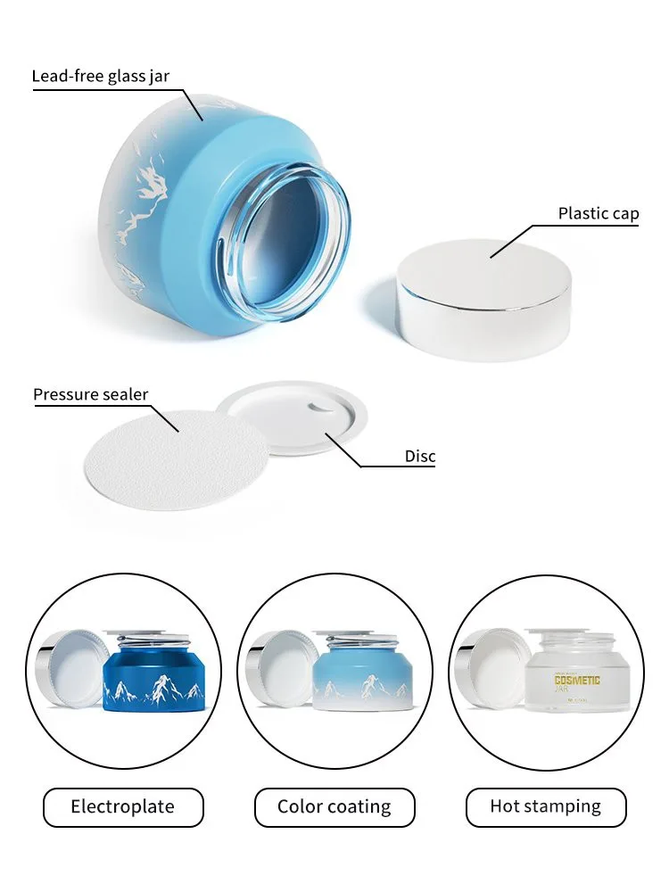 glass cosmetic jars glass cosmetic jars
