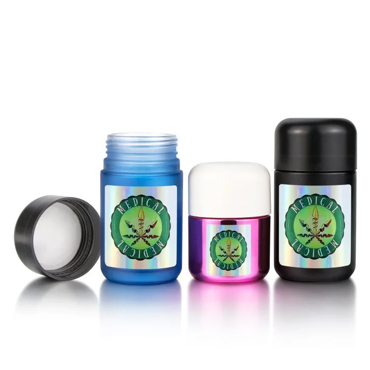 child resistant glass jar