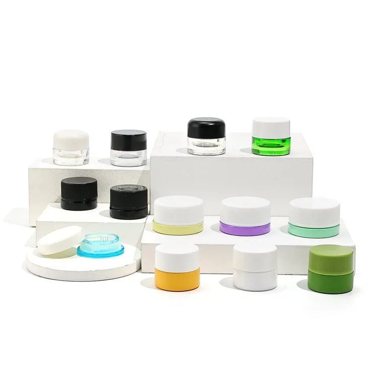 3g small glass child resistant jar