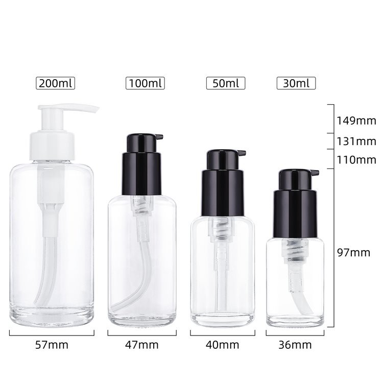 30ml clear lotion bottle with pump 30ml clear lotion bottle with pump
