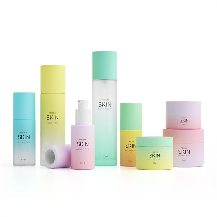 clear frosted skincare set clear frosted skincare set