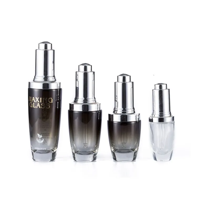 empty black serum bottle 20ml
