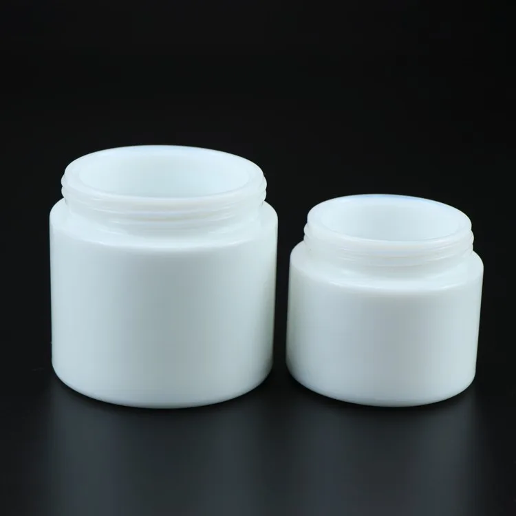 30ml whitr opal glass cosmetic jar