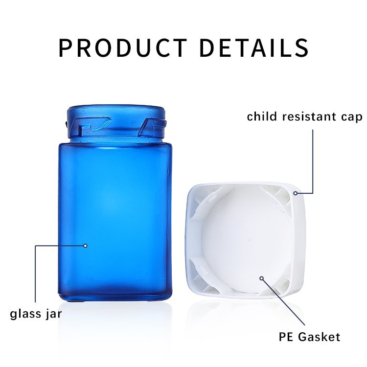 glass child resistant jar glass child resistant jar